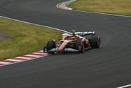 Lewis Hamilton driving Ferrari's SF-25 competes during the F1 Grand Prix of Japan at Suzuka International Circuit on April 6, 2025, - Source: Getty